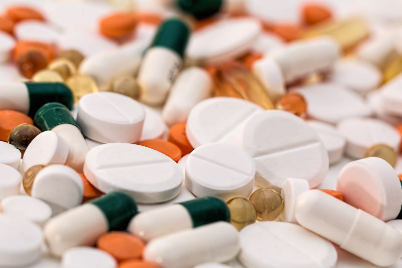 Close up of medicine. Is aspirin safe for dogs?
