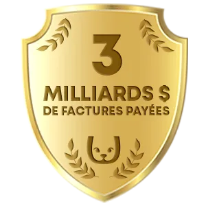 badge de 2 milliards de dollars de factures payées badge de 2 milliards de dollars de factures payées